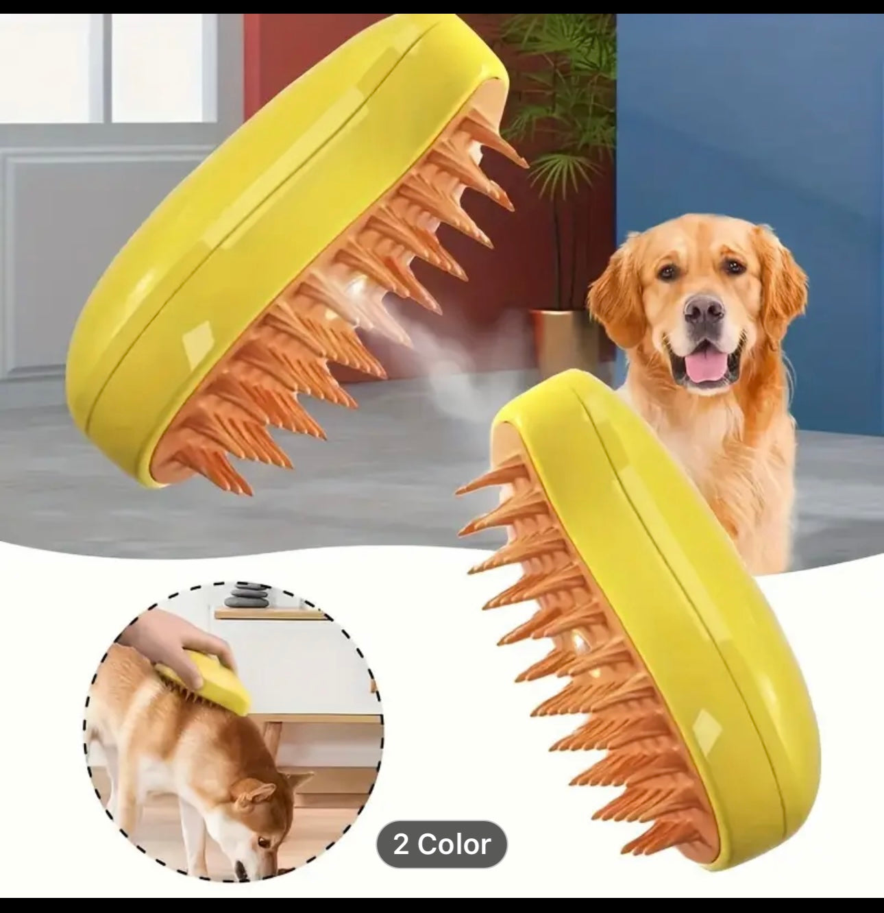 Cepillo  con vapor para  mascota 🐾